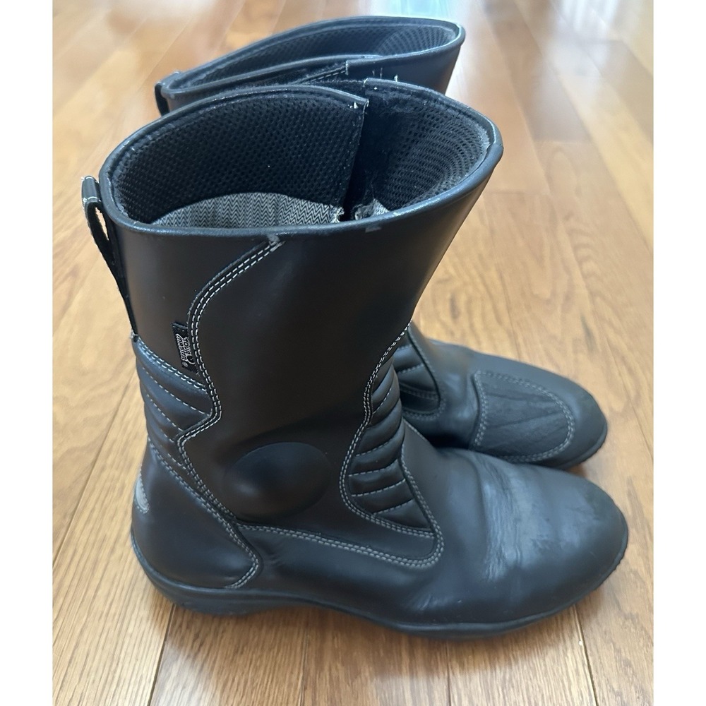 Tour Master Solution Motorcycle Boots Men's Sz 10 M Waterproof Road Riding Black
